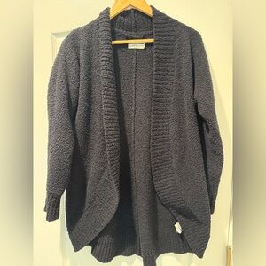 UGG Women's Charcoal Textured Open-Front Cardigan